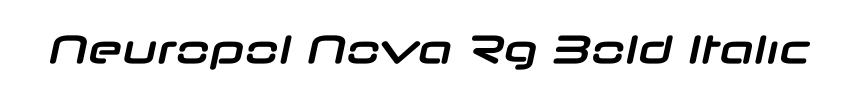 Neuropol Nova Rg Bold Italic