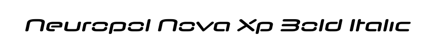 Neuropol Nova Xp Bold Italic