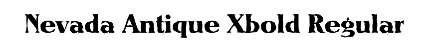 Nevada Antique Xbold Regular