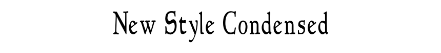New Style Condensed