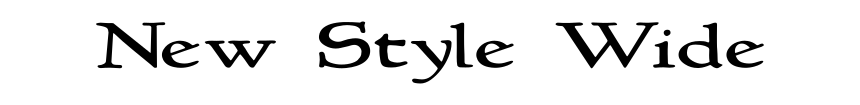 New Style Wide