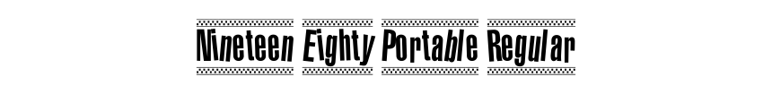 Nineteen Eighty Portable Regular