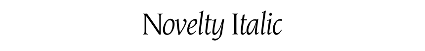 Novelty Italic