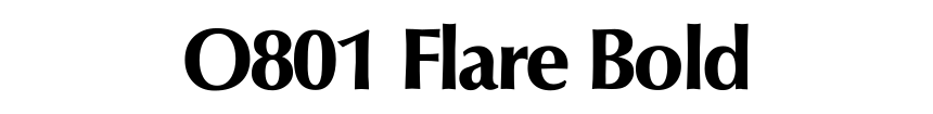 O801 Flare Bold