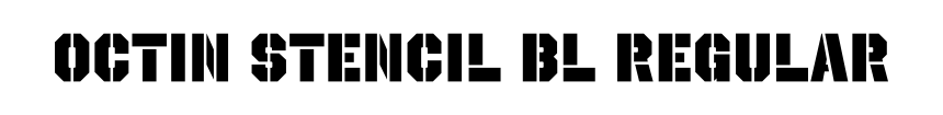 Octin Stencil Bl Regular