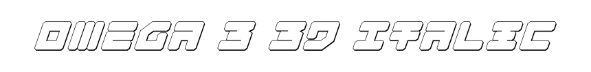 Omega 3 3D Italic