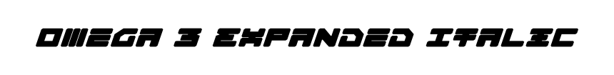 Omega 3 Expanded Italic