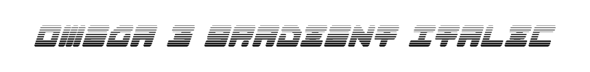 Omega 3 Gradient Italic