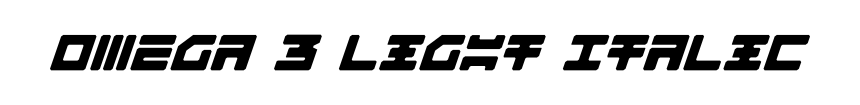 Omega 3 Light Italic