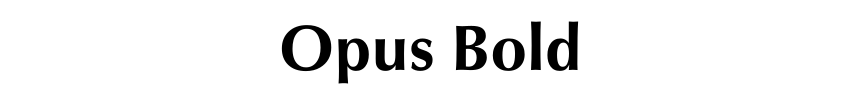 Opus Bold