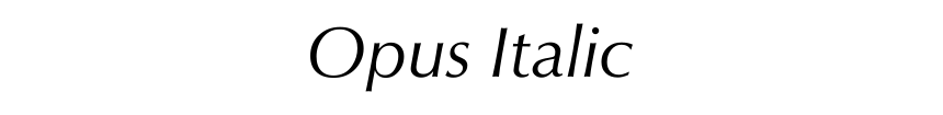 Opus Italic