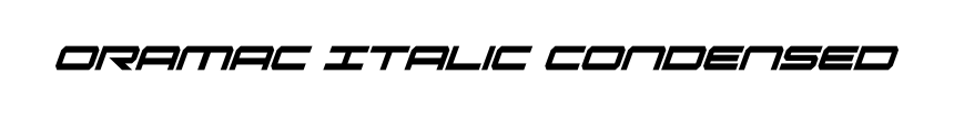 Oramac Italic Condensed