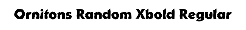 Ornitons Random Xbold Regular