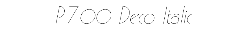 P700 Deco Italic