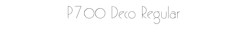 P700 Deco Regular