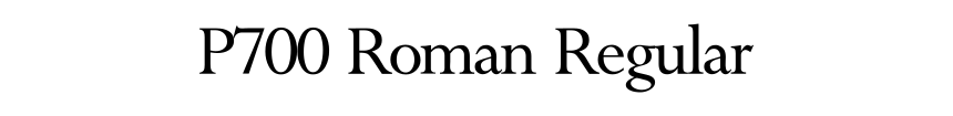 P700 Roman Regular