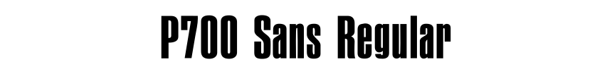 P700 Sans Regular