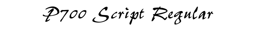 P700 Script Regular
