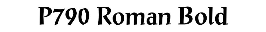 P790 Roman Bold