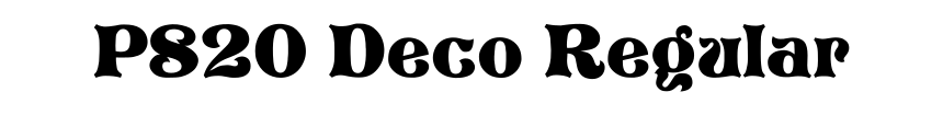 P820 Deco Regular