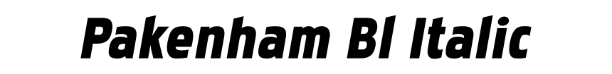 Pakenham Bl Italic