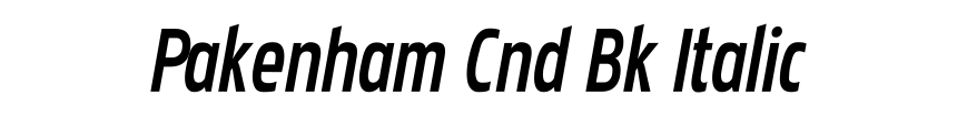 Pakenham Cnd Bk Italic