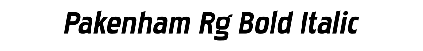 Pakenham Rg Bold Italic