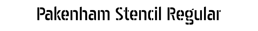 Pakenham Stencil Regular