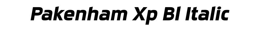 Pakenham Xp Bl Italic