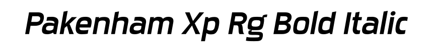 Pakenham Xp Rg Bold Italic