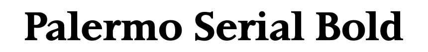 Palermo Serial Bold
