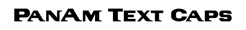 PanAm Text Caps