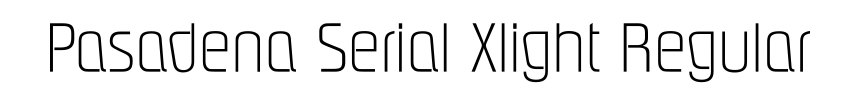 Pasadena Serial Xlight Regular