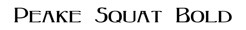 Peake Squat Bold