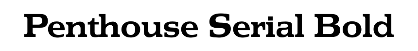 Penthouse Serial Bold