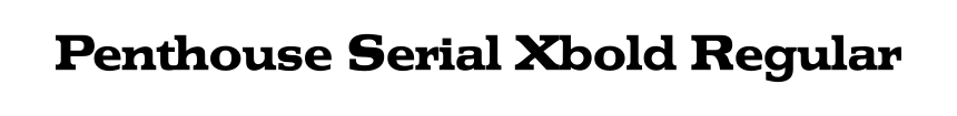 Penthouse Serial Xbold Regular