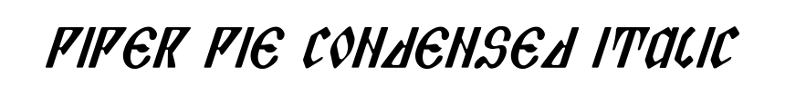 Piper Pie Condensed Italic