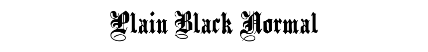 Plain Black Normal