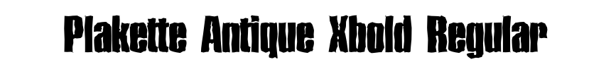 Plakette Antique Xbold Regular