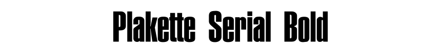 Plakette Serial Bold