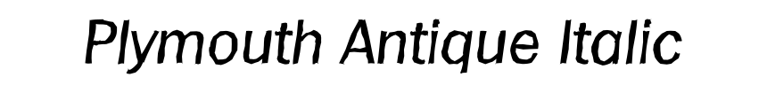 Plymouth Antique Italic