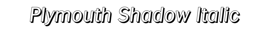 Plymouth Shadow Italic