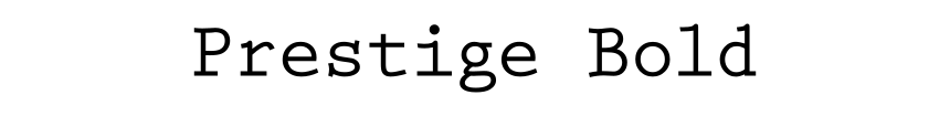 Prestige Bold