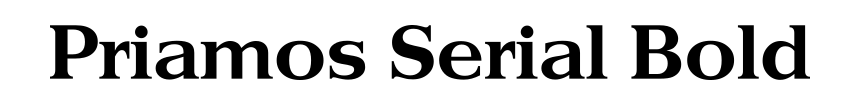 Priamos Serial Bold