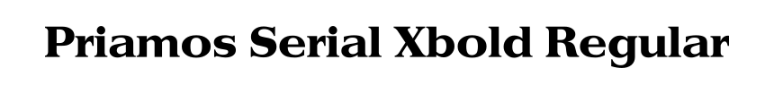 Priamos Serial Xbold Regular