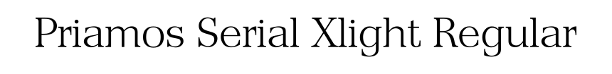 Priamos Serial Xlight Regular