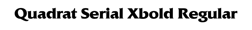 Quadrat Serial Xbold Regular