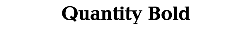 Quantity Bold