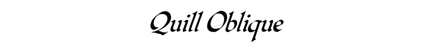 Quill Oblique
