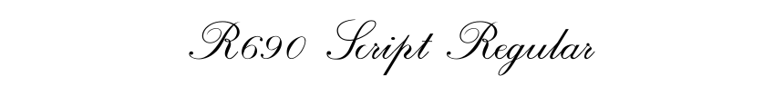 R690 Script Regular